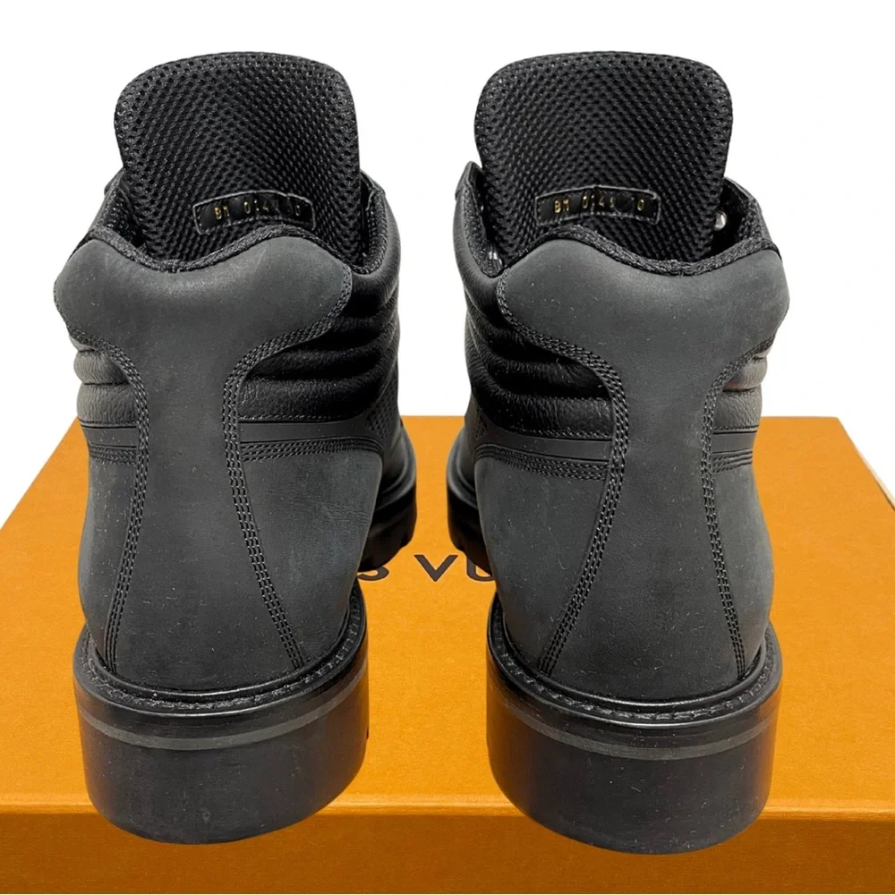 Louis Vuitton Virgil Abloh Black Boots (RARE) Size 10 LV 11.5 US BRAND NEW